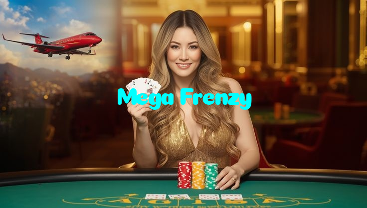 Mega Frenzy casino presented on mobile device in Pakistan with slots and live games