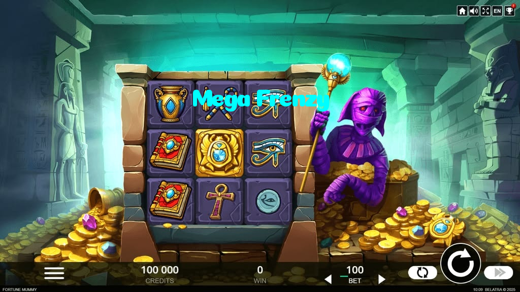 available types of Mega Frenzy bet including pre-match live express and system bets